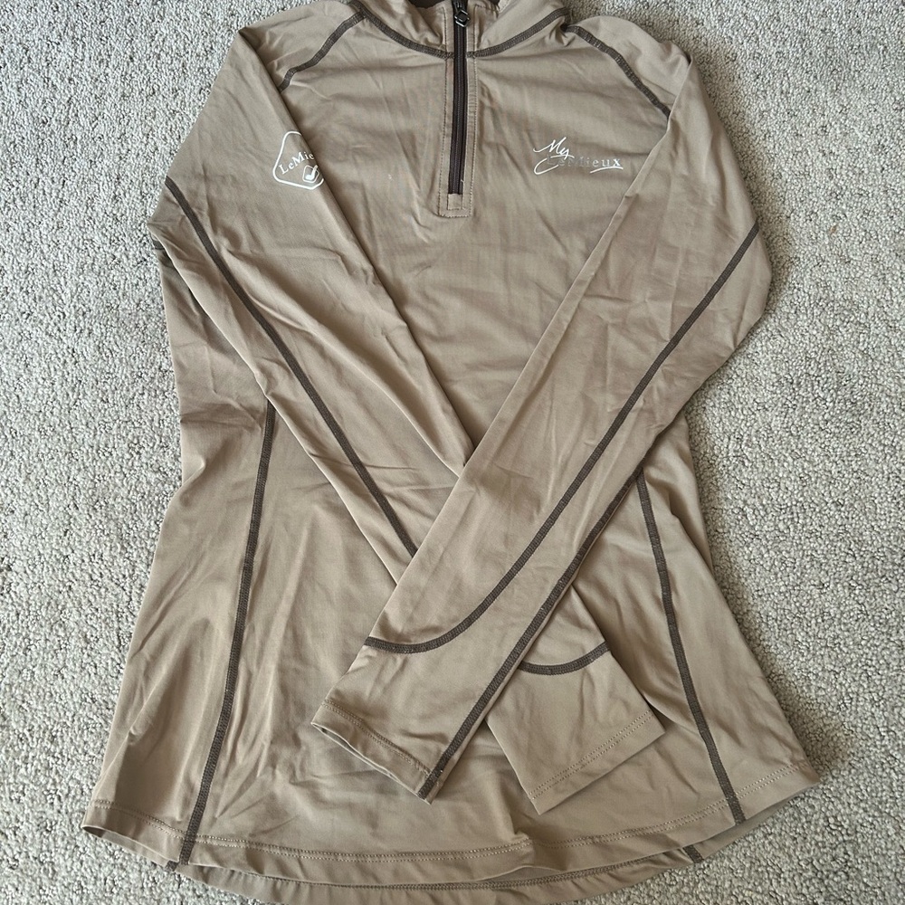 LEMIEUX Long Sleeve Base Layer, Tan/Brown, XS - Picture 5 of 5